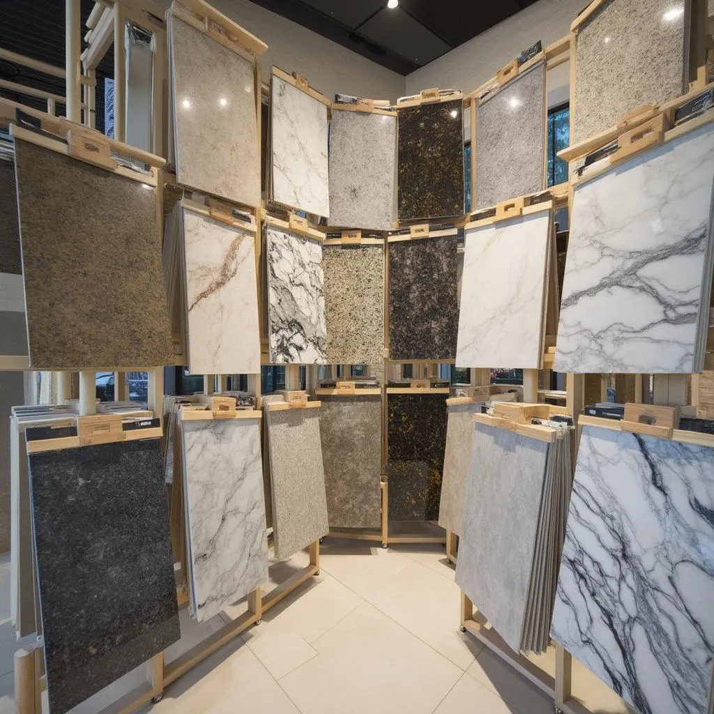 Showroom piedras naturales muestras variedad